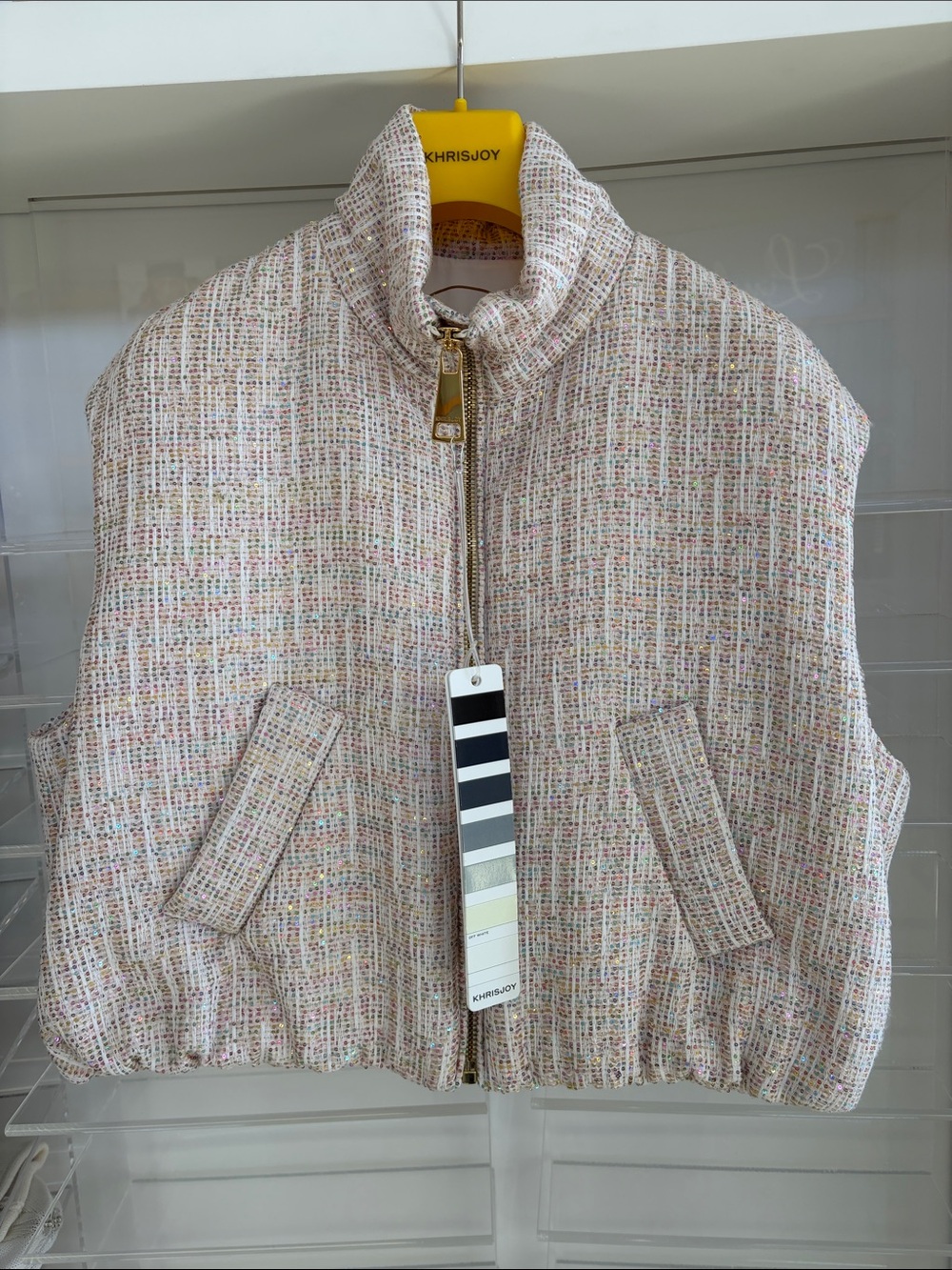 Khris Joy - Joy Vest Tweed Cropped